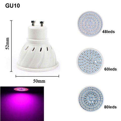 Gu10 luci led coltivazione - 6x,